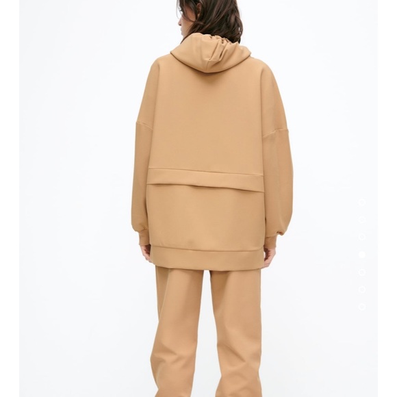 Zara OVERSIZED SWEATSHIRT JACKET - Picture 7 of 12